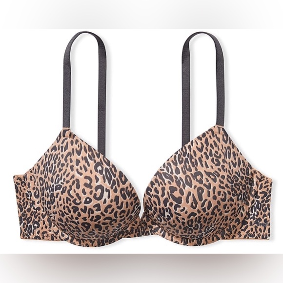 Victoria’s Secret Pink Wear Everywhere Super Push Up Bra 40B 40C & Panty Set - Picture 4 of 7